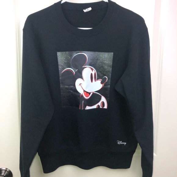 Walt Disney Black Sweatshirt Classic Mickie Mouse XS - Picture 2 of 11